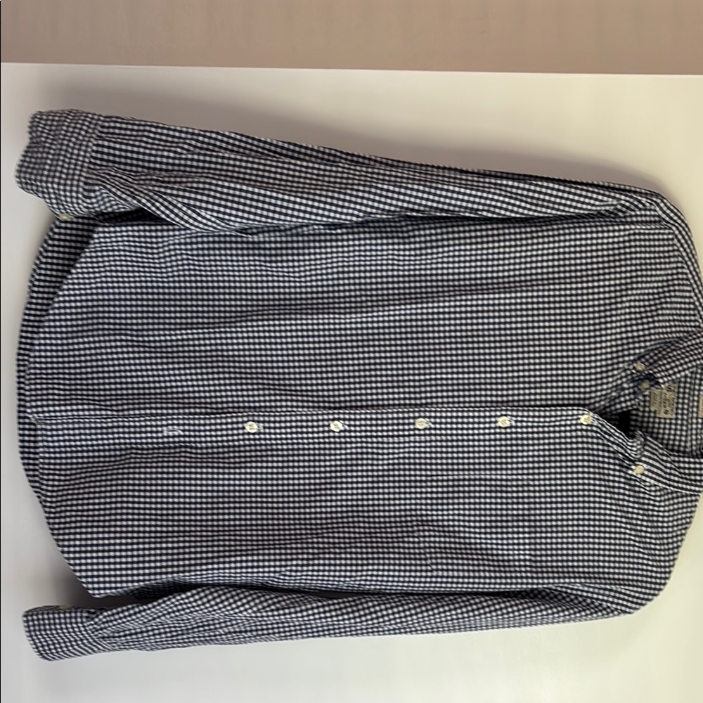 Men's Black and White Checkered Shirt